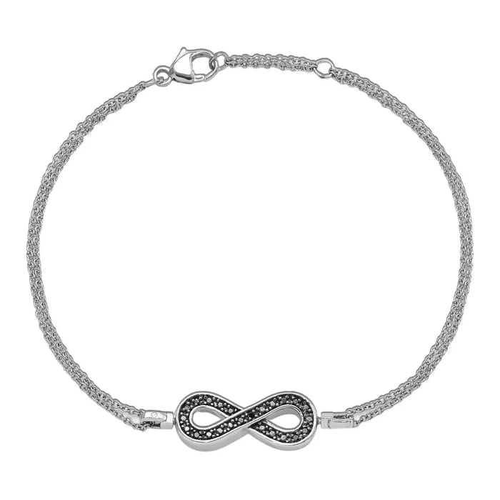 Diamond Infinity Bracelet by Fine Color Jewels