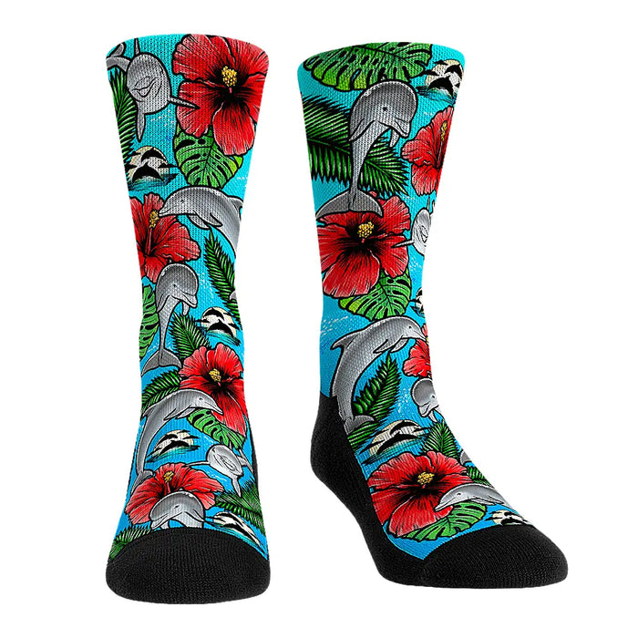 Dolphin Floral by Rock 'Em Socks