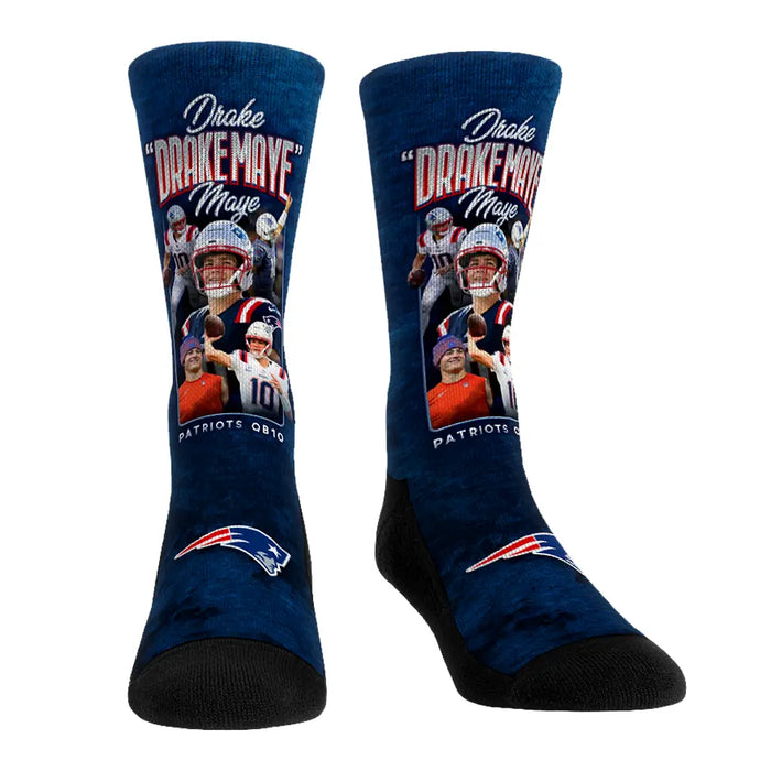 Drake Maye - New England Patriots - "Drake Maye" by Rock 'Em Socks