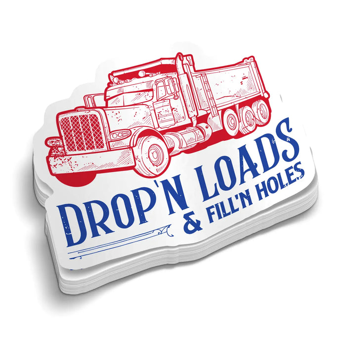 Dropin' Loads Hard Hat Decal by Armed American Supply