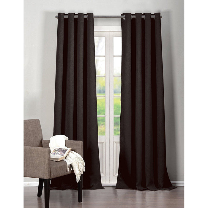 Duck River Quincy Blackout Window Panel, Black, 54x96 by Vanessa Jane