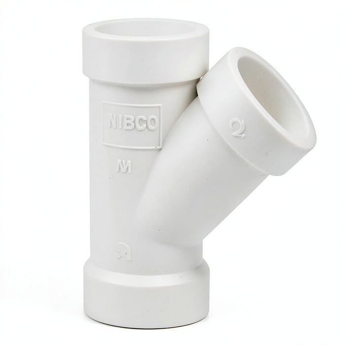 NIBCO 4 in. X 4 in. X 2 in. PVC DWV 45-Degree All Hub Wye by Vanessa Jane