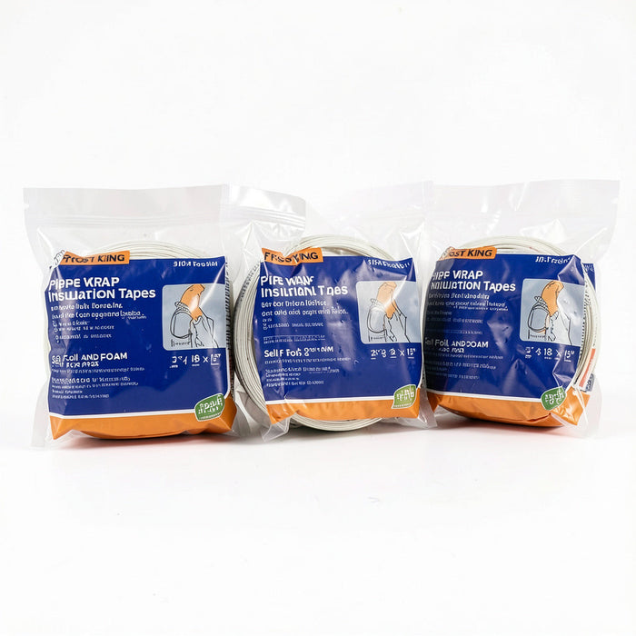 Frost King Pipe Wrap Insulation Tapes 1/8 x 2 x 15′ - Self Foil and Foam 3 Pack by Vanessa Jane