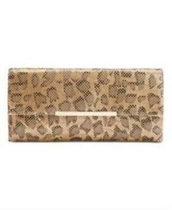 I.n.c. Hether Leopard Mesh Clutch - Gold by Vanessa Jane