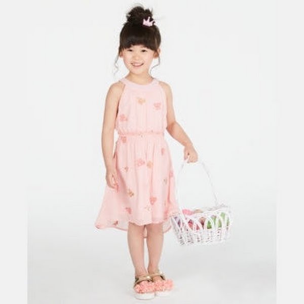 Epic Threads Toddler Girls Embroidered Butterfly Dress, Size 3T by Vanessa Jane