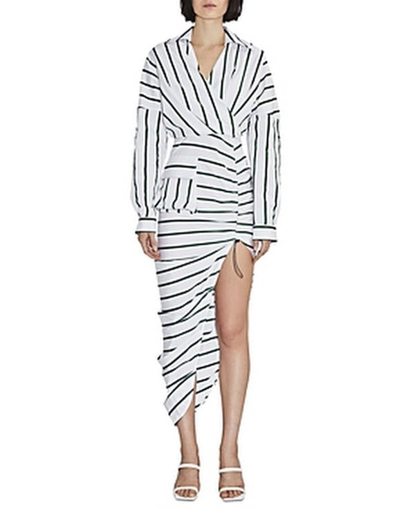 Et Ochs Faith Striped Cotton MIDI Dress, Size 6 by Vanessa Jane