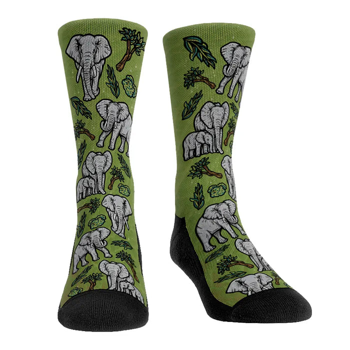 Elephants All-Over by Rock 'Em Socks