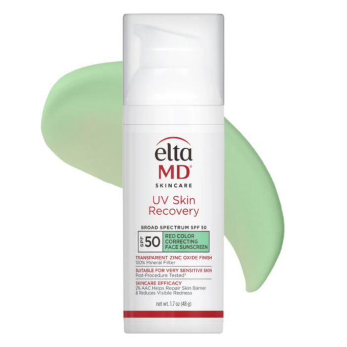 EltaMD UV Skin Recovery Red Color Correcting Green Tint Broad Spectrum SPF 50 by Nava Beauty