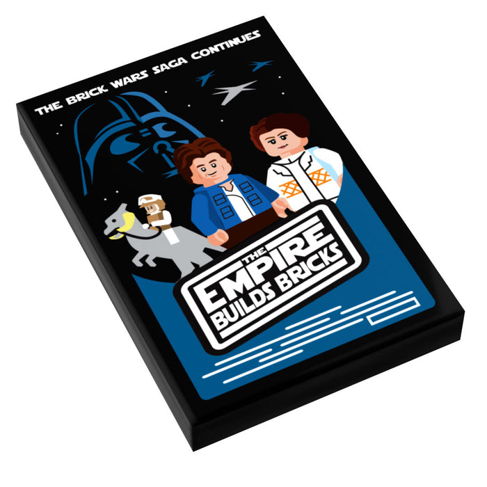 Brick Wars: The Empire Builds Back Movie Tile Cover (2x3 Tile) - B3 Customs by B3 Customs
