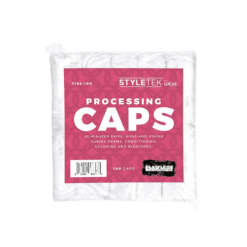 Styletek Clear Processing Caps -100pk by The Warehouse Salon