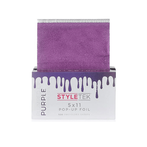 Styletek Plumped Up Purple Embossed Pop-Up Foil 500ct 5x11 by The Warehouse Salon