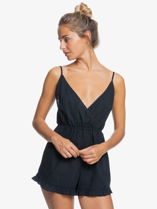 Roxy Honest Love Beach Romper, Size Small by Vanessa Jane