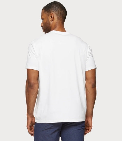 Essential Stretch SS Comfort Crewneck - White by Boutique 23