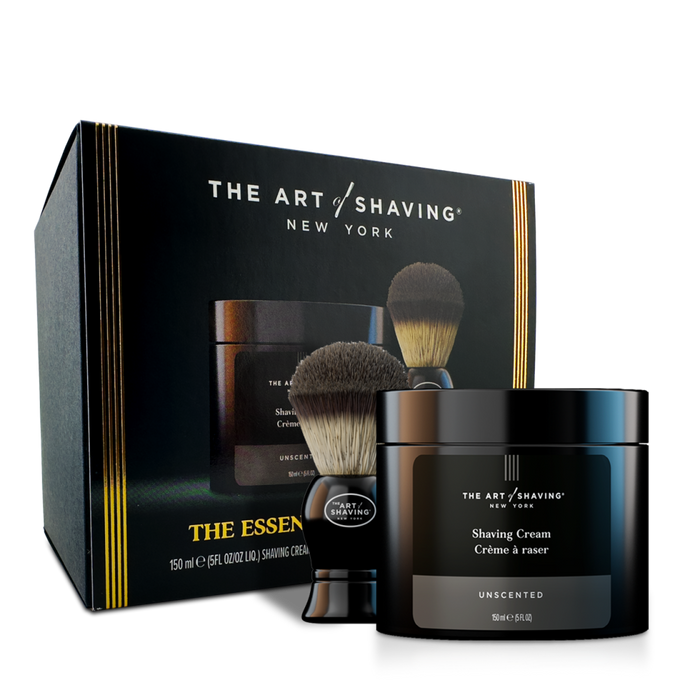 The Art of Shaving Unscented Essential Starter Set - 2 Elements by Nava Beauty