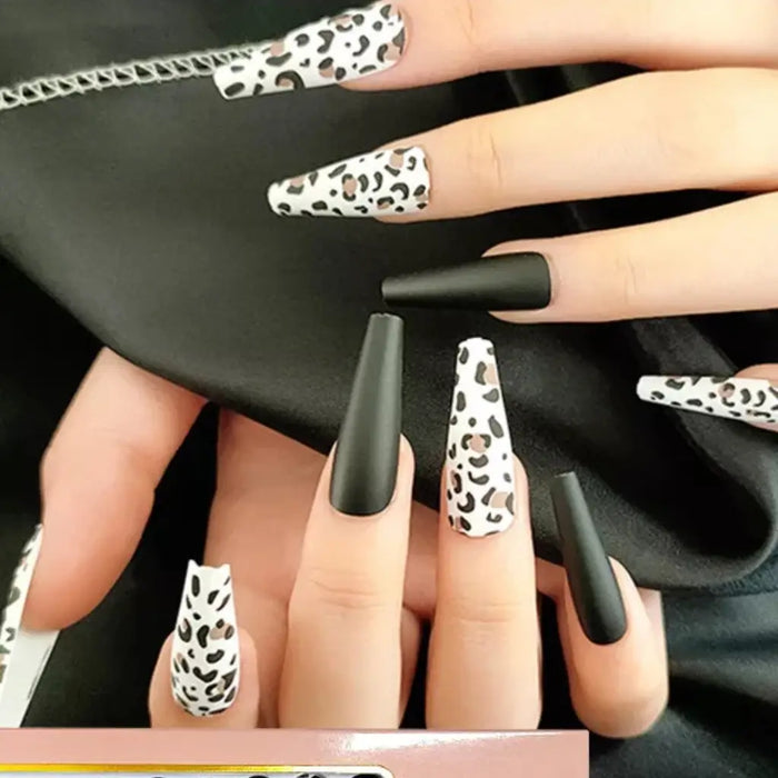 Extra Long Coffin Press on Nails by Duma Mbili LLC