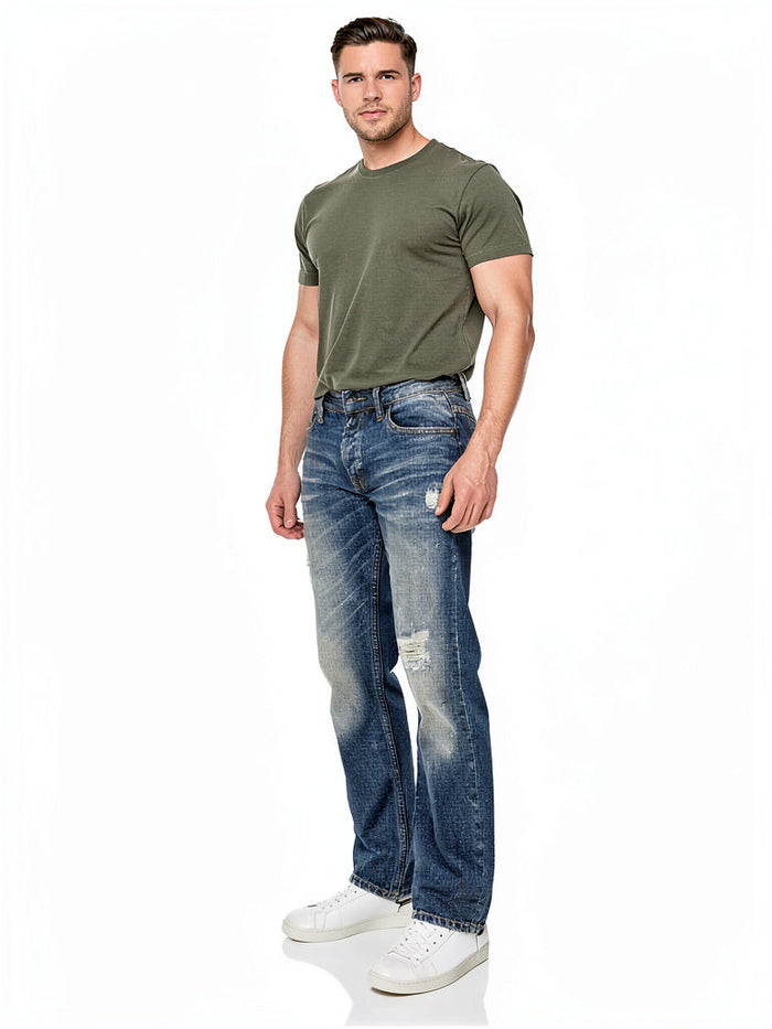Buffalo David Bitton Mens Driven Relaxed Straight Worn Denim, Size 34X34 by Vanessa Jane