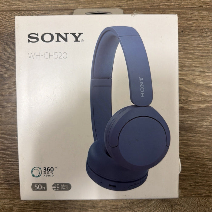 Sony WH-CH520 Wireless On-Ear Bluetooth Headphones with Microphone, Blue by Price Is Right Miami