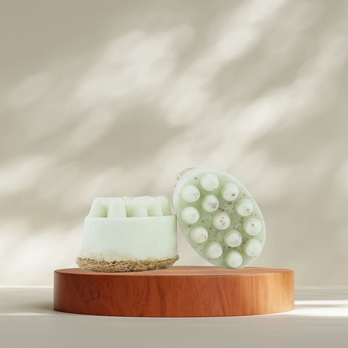 Moss Olive Exfoliating Soap Bar by NoaPure.com