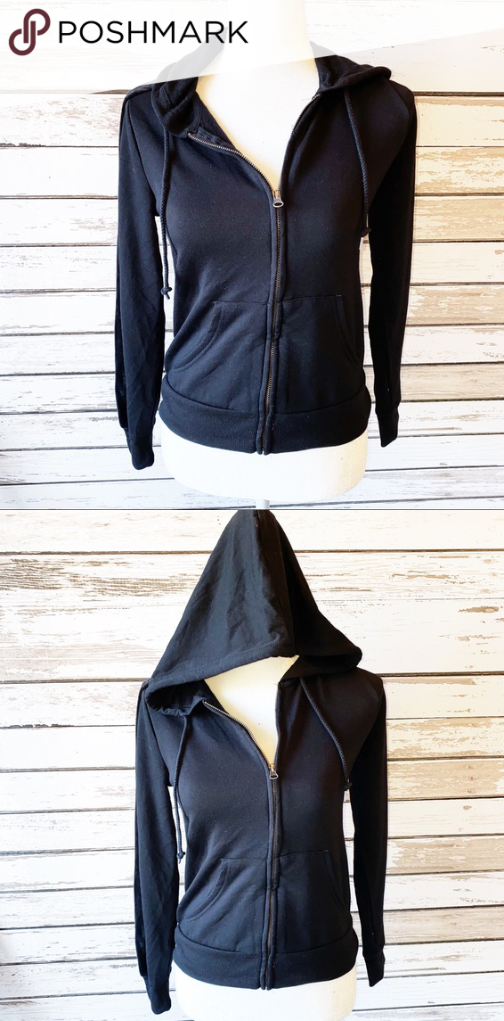 Hippie Rose Juniors Velvet Stripe Hoodie, Size XS by Vanessa Jane