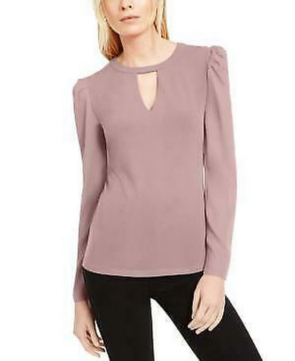 INC Keyhole Puff-Sleeve Blouse, Size XL by Vanessa Jane