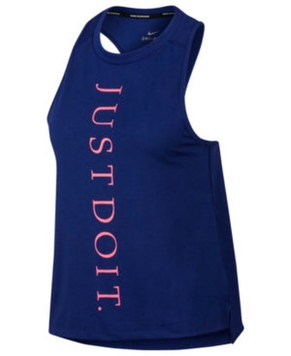Nike Womens Just Do It Running Fitness Tank Top by Vanessa Jane