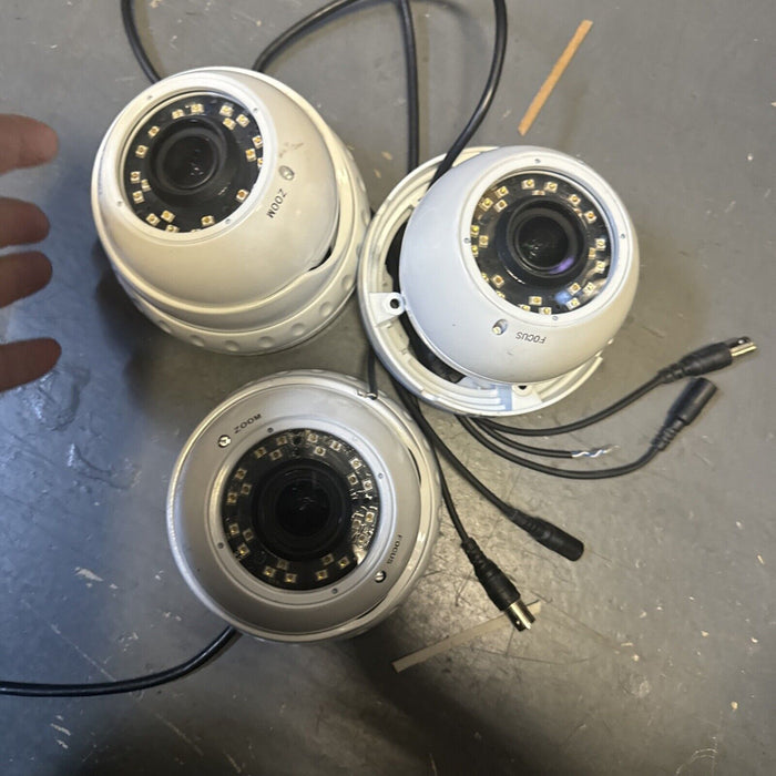 Shield Analog CCTV Dome Camera, 3.6mm, 720P/960H, White (Lot of 3) by Price Is Right Miami