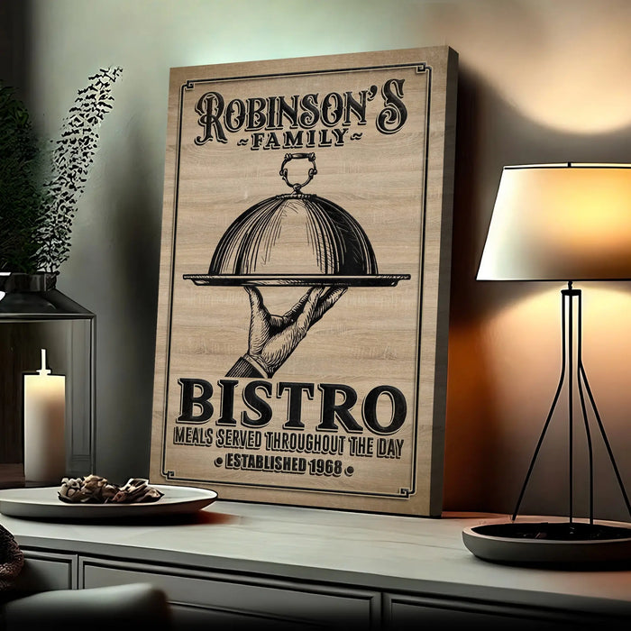Family Bistro Sign III by Tailored Canvases
