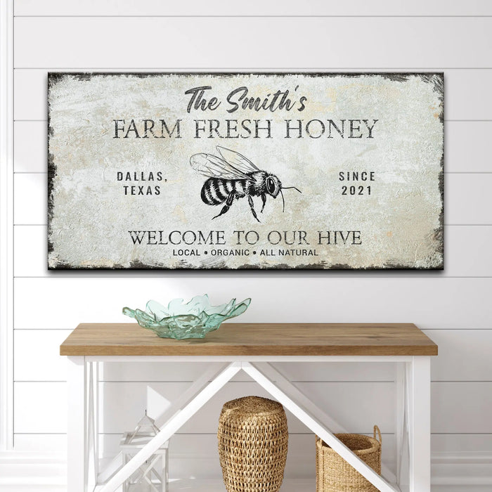Family Farm Fresh Honey Sign by Tailored Canvases