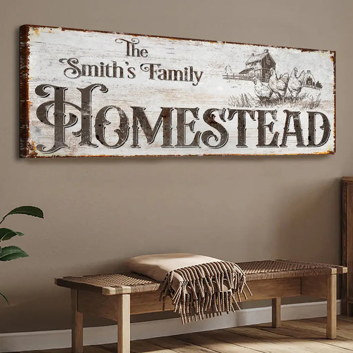 Family Homestead Sign II by Tailored Canvases