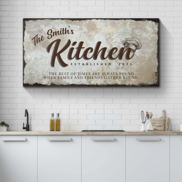 Family Kitchen Sign III by Tailored Canvases
