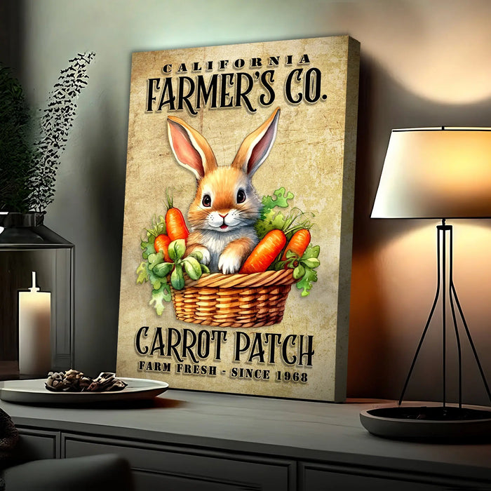 Farm Fresh Carrot Patch Sign by Tailored Canvases