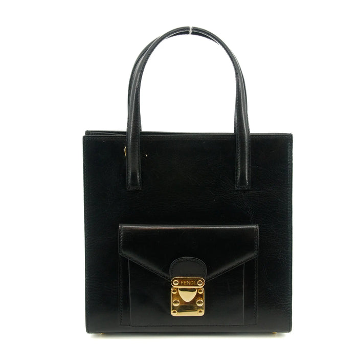Fendi Black Leather 2Way Shoulder Bag #2867 by Bolt Boutique