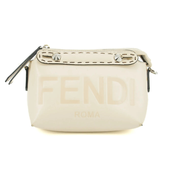 Fendi Mini By The Way Leather White Crossbody Bag #5366 by Bolt Boutique