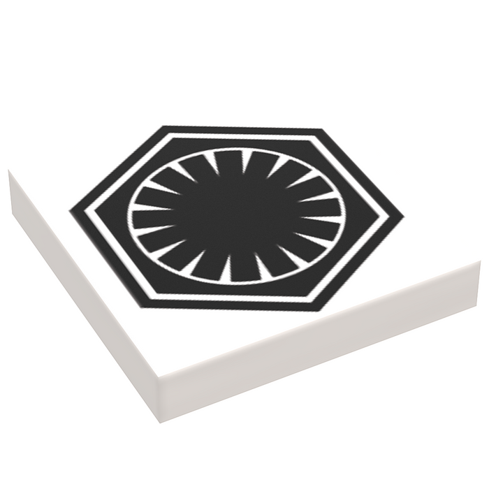 SW First Order Faction - B3 Customs Printed 2x2 Tile made using LEGO part by B3 Customs