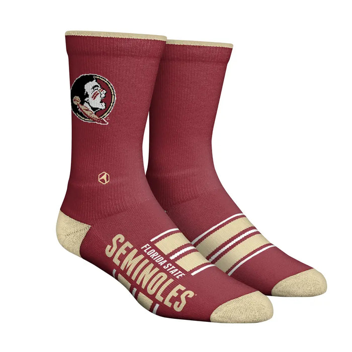 Florida State Seminoles - Gametime Stripe (Knitted) by Rock 'Em Socks