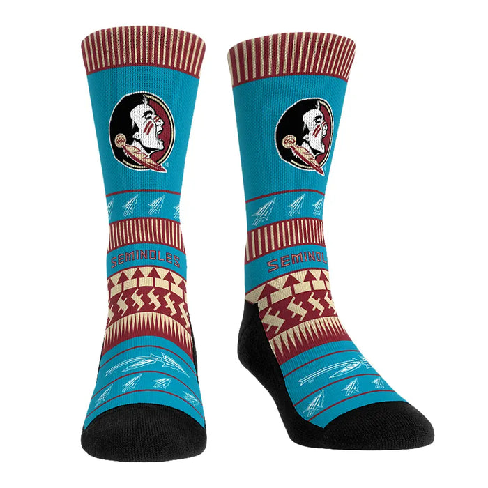 Florida State Seminoles - Turquoise Pattern by Rock 'Em Socks
