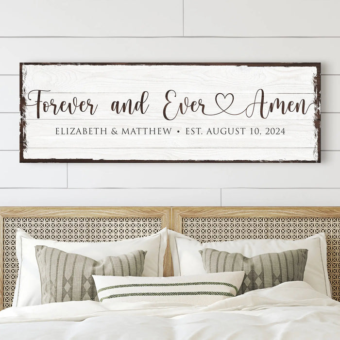 Forever And Ever Amen Faith Sign II by Tailored Canvases