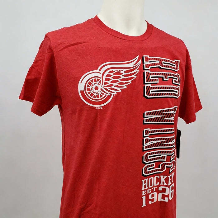 NHL Detroit Red Wings Mens Heathered Tee, Large by Vanessa Jane