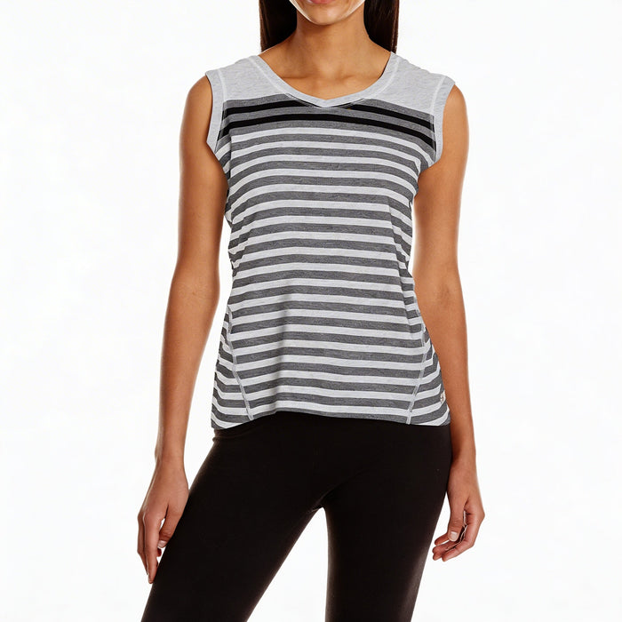 Calvin Klein Performance Hooded Striped Tank Top, Size Small by Vanessa Jane