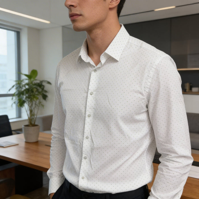 Bar III Mens Dress Textured Shirt Slim Fit Stretch, Size XL by Vanessa Jane