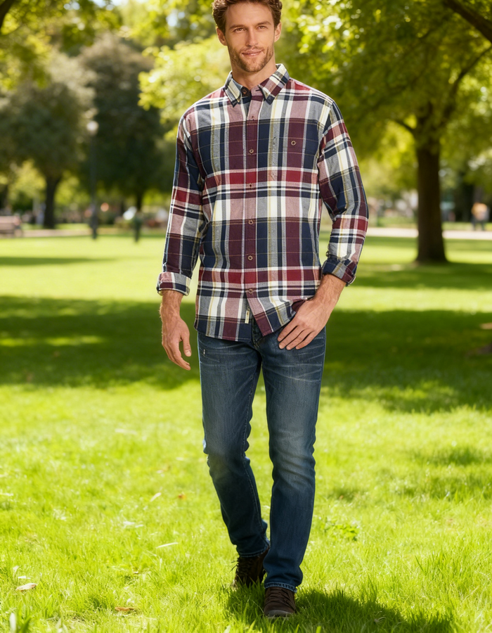 Weatherproof Vintage Mens Exploded Flannel Plaid Shirt, Size Small by Vanessa Jane