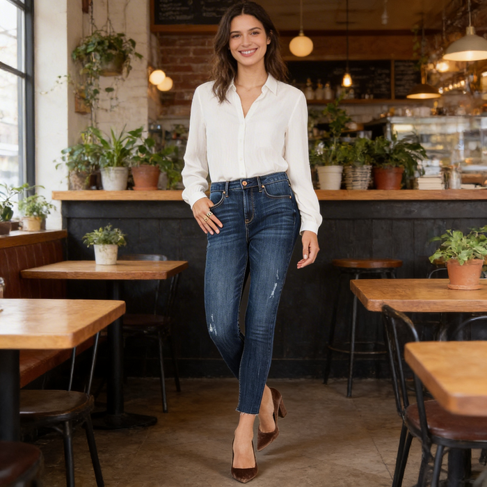 American Rag Juniors Ripped High-Rise Jeggings, Size 5 by Vanessa Jane