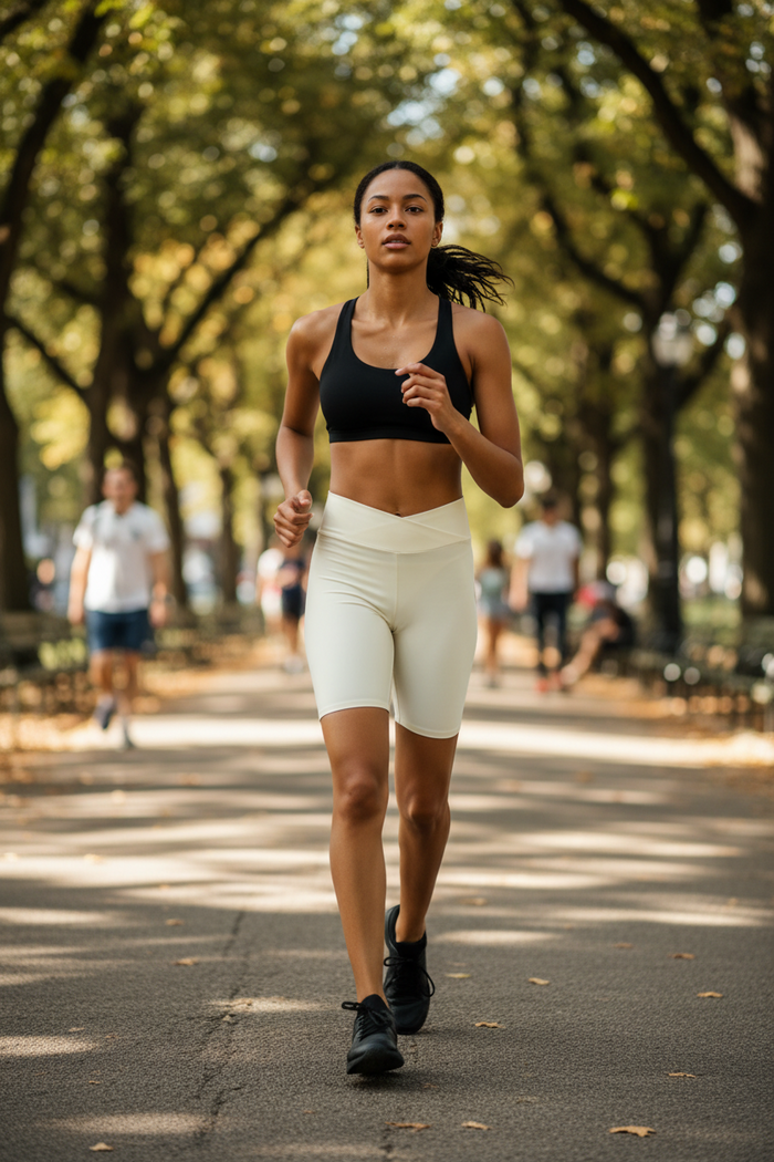 Jenni on Repeat Crossover Waist Bike Shorts, Size Small by Vanessa Jane