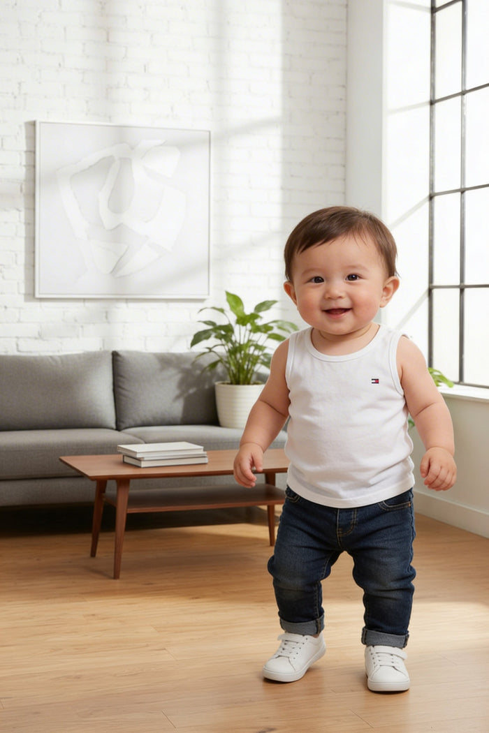Tommy Hilfiger Little Boys Cotton Ribbed Tank Undershirt, Size 2–3 by Vanessa Jane