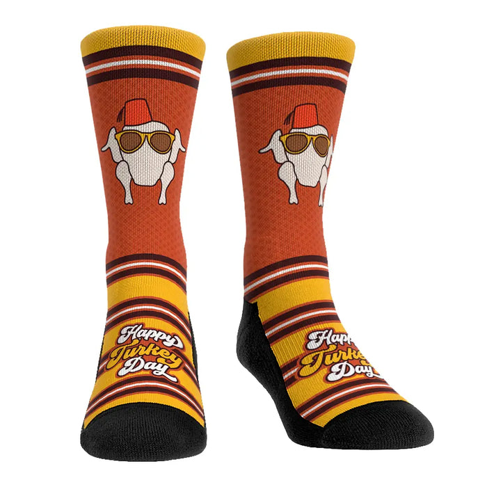Friends - Turkey Day Stripes by Rock 'Em Socks