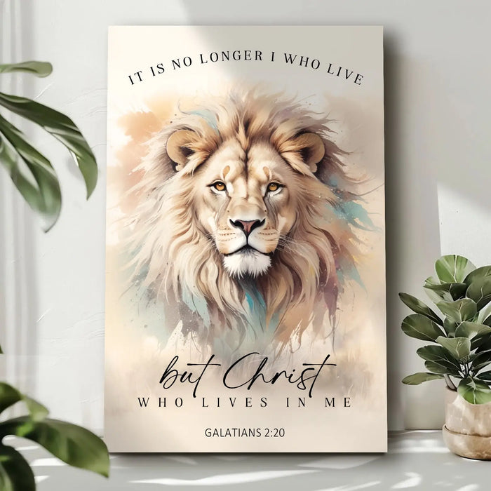Galatians 2:20 - Christ Who Lives In Me Faith Sign by Tailored Canvases