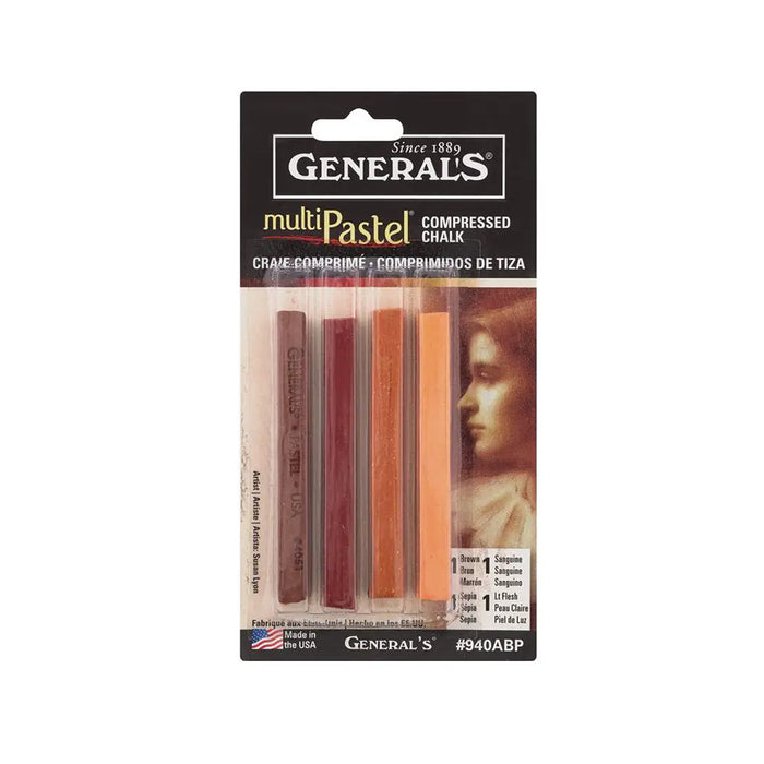 Generals Compressed Pastel Chalk ( Flesh Tone) by ShopSketchBox