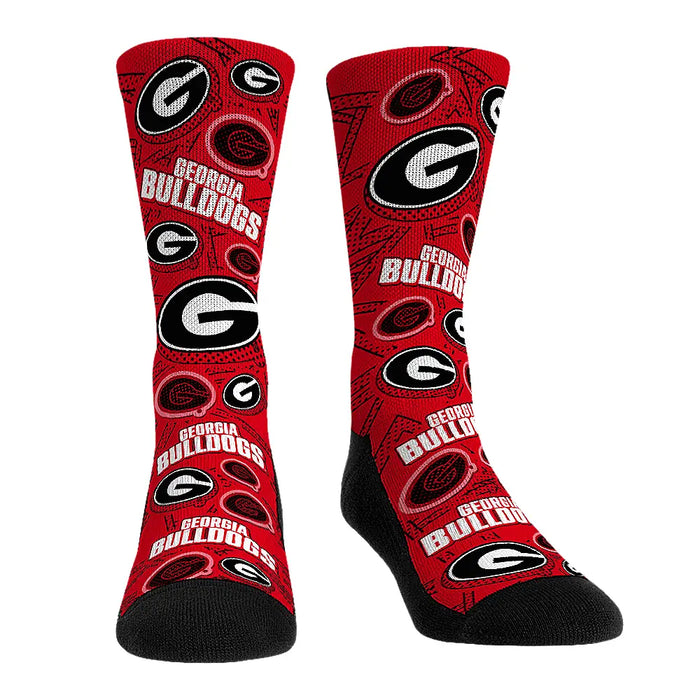 Georgia Bulldogs - Microdot All-Over by Rock 'Em Socks