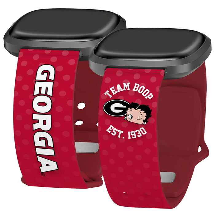 Georgia Bulldogs X Betty Boop HD Fitbit Versa 3 & Sense Watch Band by Affinity Bands