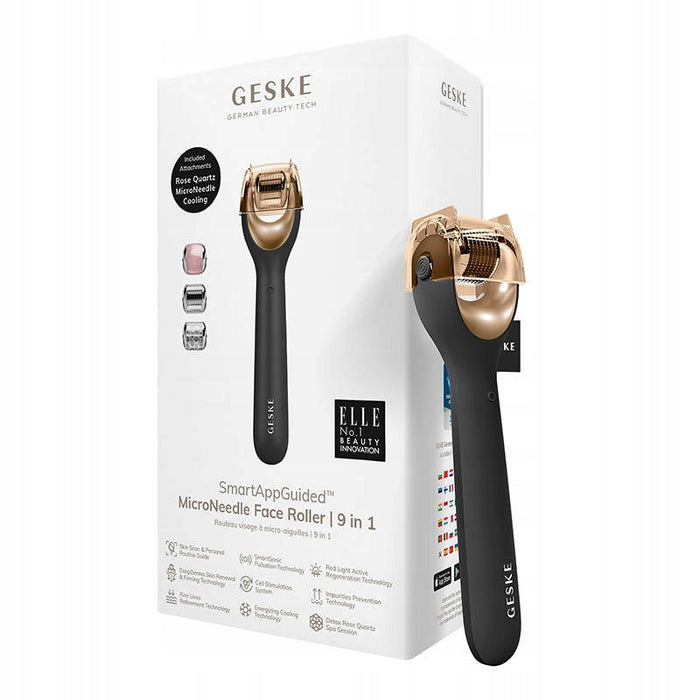 GESKE Microneedle Face Roller 9 in 1 Gray by Nava Beauty
